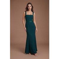 Coast Women's Strappy Satin Bridesmaid Dress With Tie Back Detail in Emerald | Size: 16