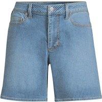 Lands' End Women's Plus Soft Denim Shorts, 7 inch in Blue | Size: 28