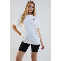 BCouture Women's Cycling Shorts & T-Shirt Set in White | Size: 2XL