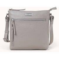 Assots London Women's RUE' Soft Pebble Grain Leather Crossbody Bag in Grey