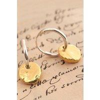 Otis Jaxon London Women's Sterling Silver Charm Hoop Earrings in Gold