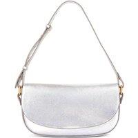 Clarks Women's Baguette Dress Silver Leather Shoulder Bags