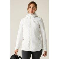 Regatta Women's Hamara IV Hooded Waterproof Jacket in Natural White | Size: 20