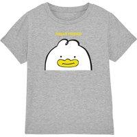 Netflix Kpop Demon Hunters Hello Friend Derpy Letter Kids Tee, Athl Heather in Light Grey | Size: 12-13 Years