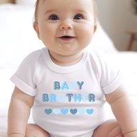 Aye Do Gifts Boy's Baby Brother Baby Outfit: Vest in White | Size: 6-12 m