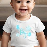 Aye Do Gifts Boy's It's A Boy Baby Outfit: Vest in White | Size: 6-12 m