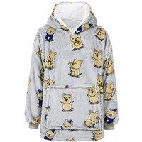 The Oodie Quokka Light Grey Blanket Hoodie | Size: 4-13 Years