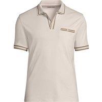Lands' End Men's Welt Pocket Supima Polo Shirt in Ivory | Size: 2XL