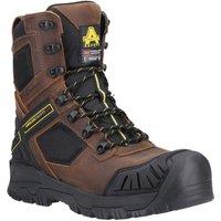 Amblers Men's 'Detonate' Waterproof Safety Footwear in Brown | Size: 6.5