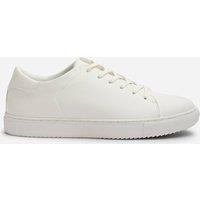 Where's That From Men's Derek Low Cut Lace Up Trainers in White | Size: 12