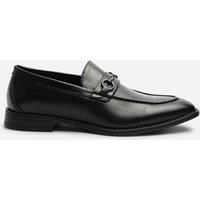 Where's That From Men's Declan Pointed Toe Slip On Buckle Loafer in Black | Size: 10