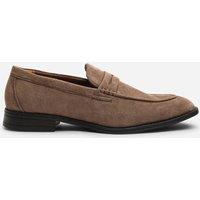Where's That From Men's Gavin Suede Slip on Penny Loafer in Khaki | Size: 10