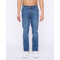 Duck&Cover Hydras Men's Straight Leg Slim-Fit Modern Jeans in Mid Blue | Size: 36R