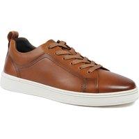 Jones Bootmaker Men's Salvador Leather Lace Up Trainers in Tan | Size: 10