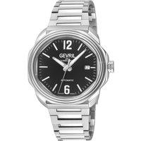 Gevril Men's Roosevelt SS 316L Case w/Bezel Ring, Checkered Dial 316L SS Bracelet in Silver