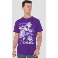 Netflix Kpop Demon Hunters Anime Huntrix Huntrx T-Shirt, Purple | Size: 2XL