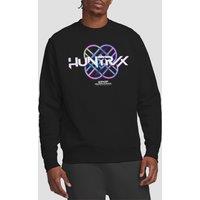 Netflix Kpop Demon Hunters Huntrix Huntrx Pastel Logo Sweatshirt, Black | Size: XL