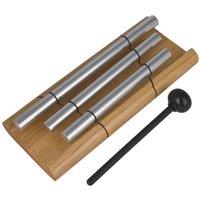 Woodstock Chimes Zenergy Wind Chime - Trio in Silver