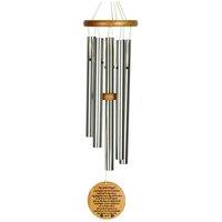 Woodstock Chimes Silver Garden Wind Chime The Lords Prayer