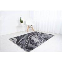 DS Living Marbello Black-Anthra Rug Collection in Black | Size: 80 cm x 150 cm