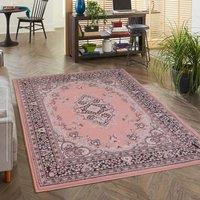 DS Living Classic Plush Rug Collection in Pink | Size: 60 cm x 110 cm