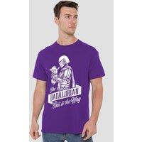 Disney Star Wars Father'S Day The Dadalorian Mandalorian T-Shirt, Purple | Size: 3XL