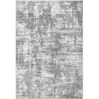 THE RUGS Shine Design Abstract Rug Soft Short Pile Modern Living Room in Grey | Size: 67 cm x 120 cm