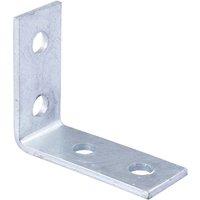 Unifix Right Angle 4(2X2) Hole Bracket 86 X 102 HDG - Box of 25 in Silver