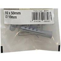 JCP CONSTRUCTION PRODUCTS Nylon Wall Plugs 8 x 40mm - Box of 200 in Grey