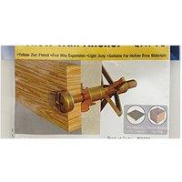 JCP CONSTRUCTION PRODUCTS Hollow Wall Anchors ZYP - M5 x 45 - Box of 50 in Gold
