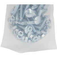 Unifix Grade 4.8 Cup Square Hex Bolts & Nuts - Box of 60 in Silver