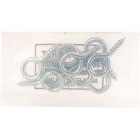 Unifix Screw Eyes Bzp - 12G x 55Mm - Box of 50 in Silver