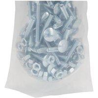 Unifix Grade 4.8 Cup Square Hex Bolts M8 x 75 - Box of 200 in Silver