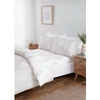Rapport Home Fern Floral Microfibre Complete Duvet Cover Set With Pillowcase in Silver | Size: Single