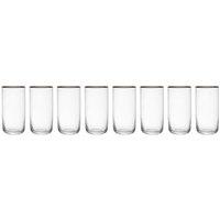 Mikasa Sorrento Set of 8 Crystal Highball Glasses 510ml in Clear