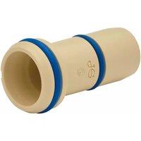 John Guest Superseal Pipe Insert 22mm (Pack Of 2) in Yellow