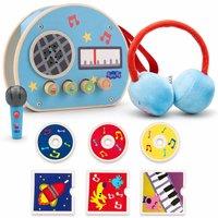 Peppa Pig Mini Music Player Toy Set - 9 Piece Musical Role Play Kit with Radio