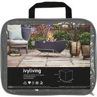 Ivyline Waterproof Fire Pit Cover - Square - H45CM W69CM in Grey