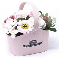 Serenityy Luxury Soap Flower Bouquet - Pink, Handcrafted, Fresh Blooms in Pink