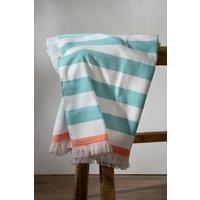 Soak&Sleep Aqua Striped Beach Towels