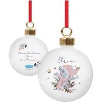 Personalised Memento Company Personalised Pawsome Photo Upload Bauble in White