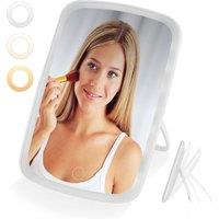 LIVIVO LED Makeup Mirror Rechargeable 3 Light Modes in White
