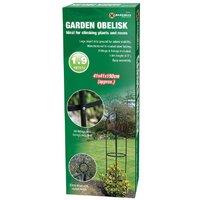 BARGAINS-GALORE Garden Obelisk Tree Plant Growing Support Outdoor Flowers 1.9m Planter in Black