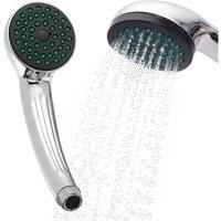 BARGAINS-GALORE 1 Function Bathroom Shower Head Chrome Spray Hose Abs Universal Clean in Silver