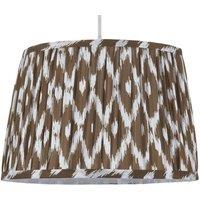 First Choice Lighting Burford - Ikat Faux Silk Abstract 30cm Pendant or Lampshade