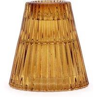 Serenityy Flip Dinner Candle Tealight Holder - Antique Amber