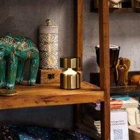 Serenityy Flat Mushroom Bronze Touch Lamp - USB-C Rechargeable LED | Size: 10 inches