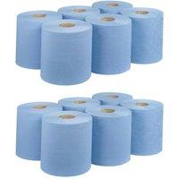 ECONX 6 pack Blue Roll 300 Sheet 175mm 2-Ply Centrefeed Roll Tissue