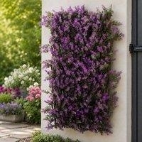 Marco Paul 1.8m Artificial Flower Wall Trellis - Vivid Violet in Purple