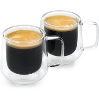 La Cafetiere Siene Double Walled Glass Espresso Coffee Cups, Set of 2, 100ml in Clear